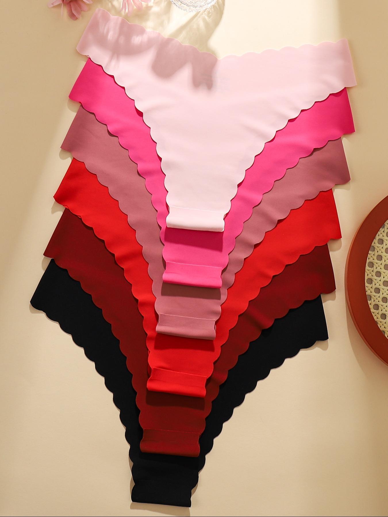 Women's Underwear Set Panties, Pure Color Design, Breathable & Comfortable, Fitted Style, All Season Wear, Plain Pattern, Ideal for Daily Use