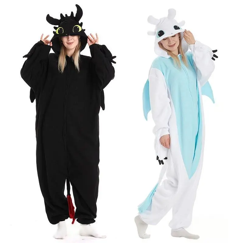 New Dragon Taming Master Toothless Anime Peripheral Cartoon Jumpsuit Nightwear Halloween Little Flying Dragon Couple Style