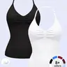 1/2/3/4 Pcs Women Longline Strappy Top Fitness Sports Yoga Gymwear Tanks Workout Sportswear Activewear Outdoor Running Tops Sleeveless Fitted Vest
