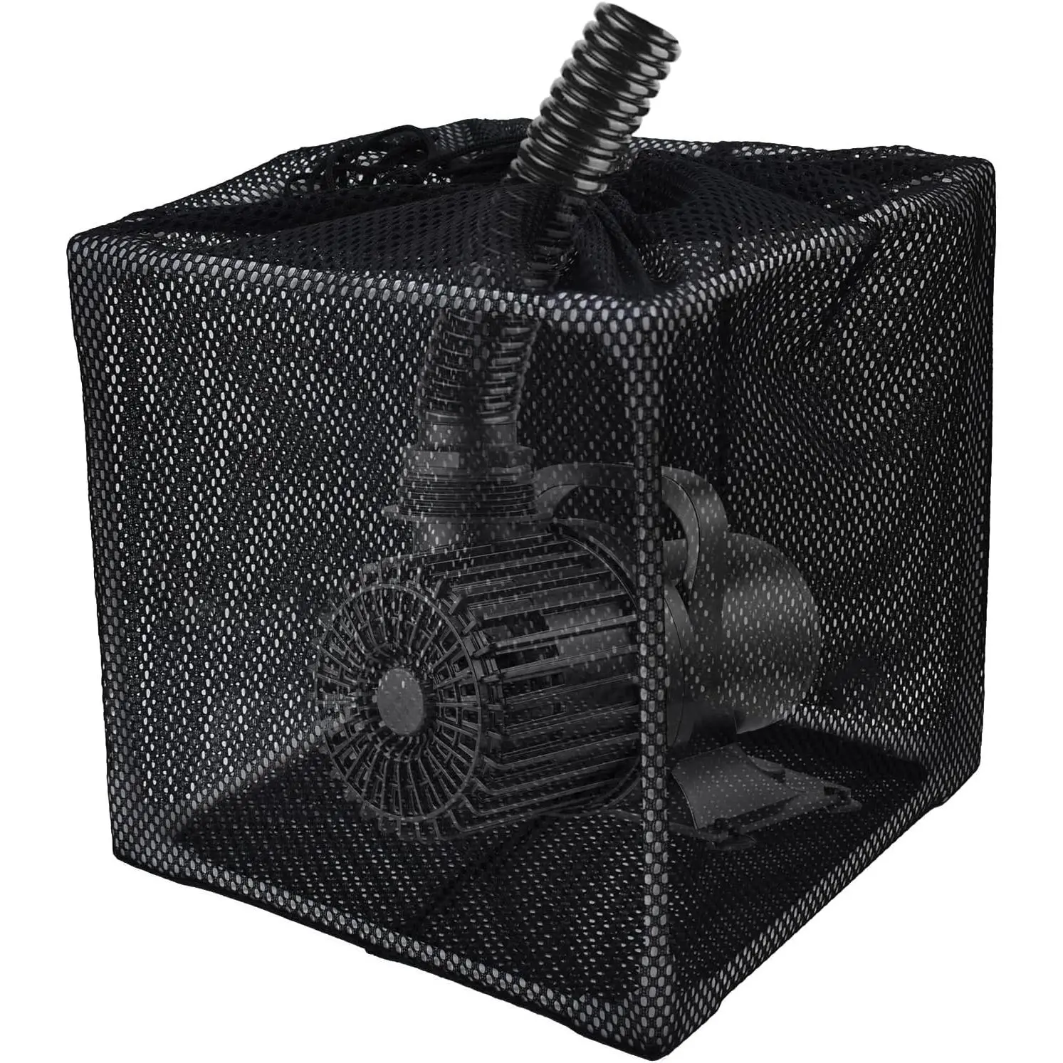 Pond Pump Filter, 7 Inch Anti-Clogging Pond Filter Bag Mesh Water Pump Barrier Bag Outdoor Pond Pump Filter Box Basket