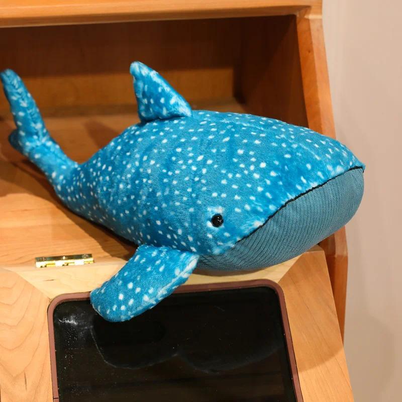 New Cute Animal Plush Doll Whale Shark Anime Stuffed Soft Cushion Pillow Soothing Plush Toy Room Decoration Custom Festival Gift