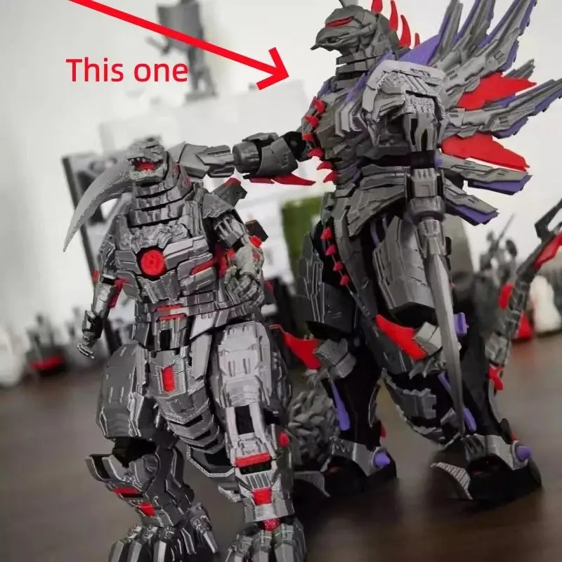 3D Printed Mech Gigan Action Figure with Super Articulated Joints & Stealth Blade Building Blocks Assembly Collectible Model Toy