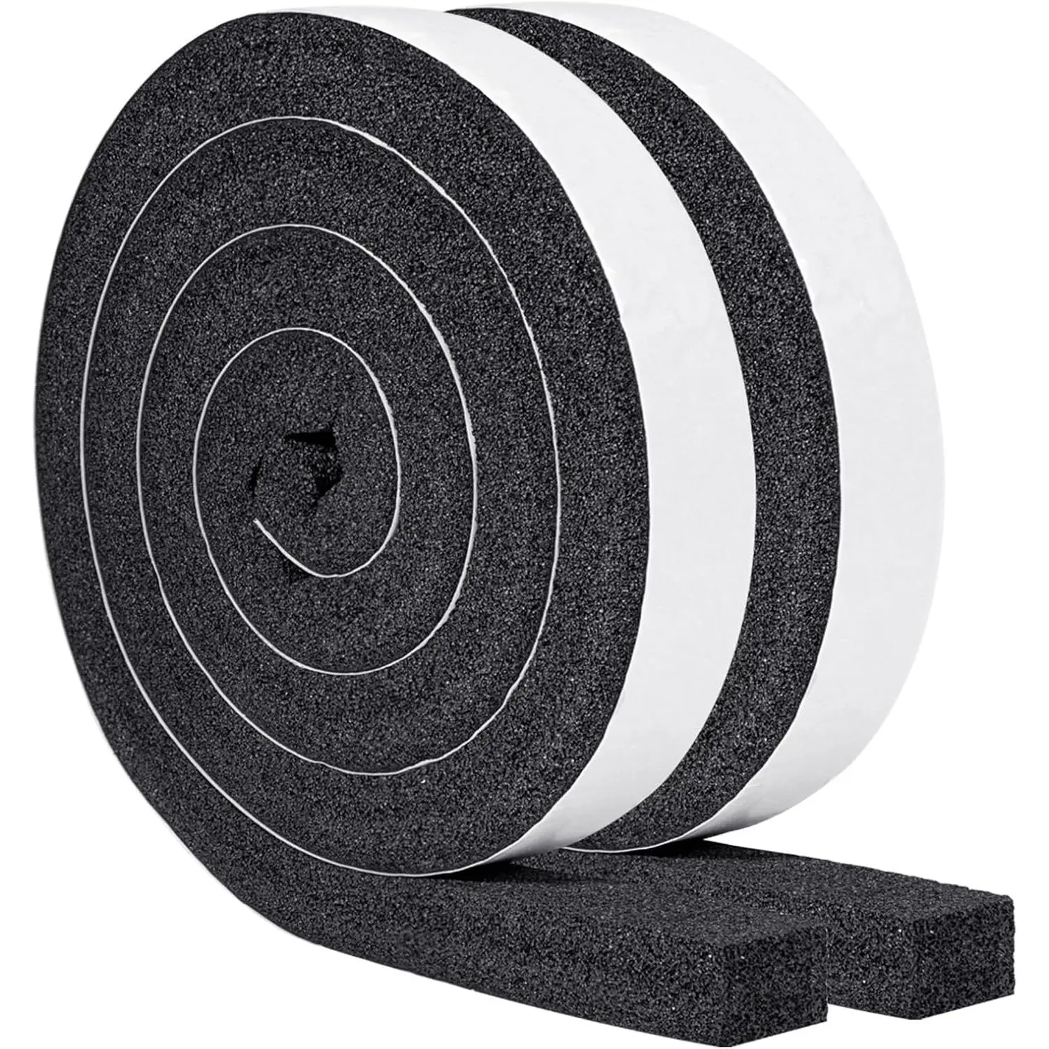 Air Conditioner Window Seal Kit - 1"x1", 13Ft (6.5Ft x 2, Black) | High Resilience Weather Stripping  Tape for AC Windows & Door Insulation, Noise Reducing, Air Leak Proof