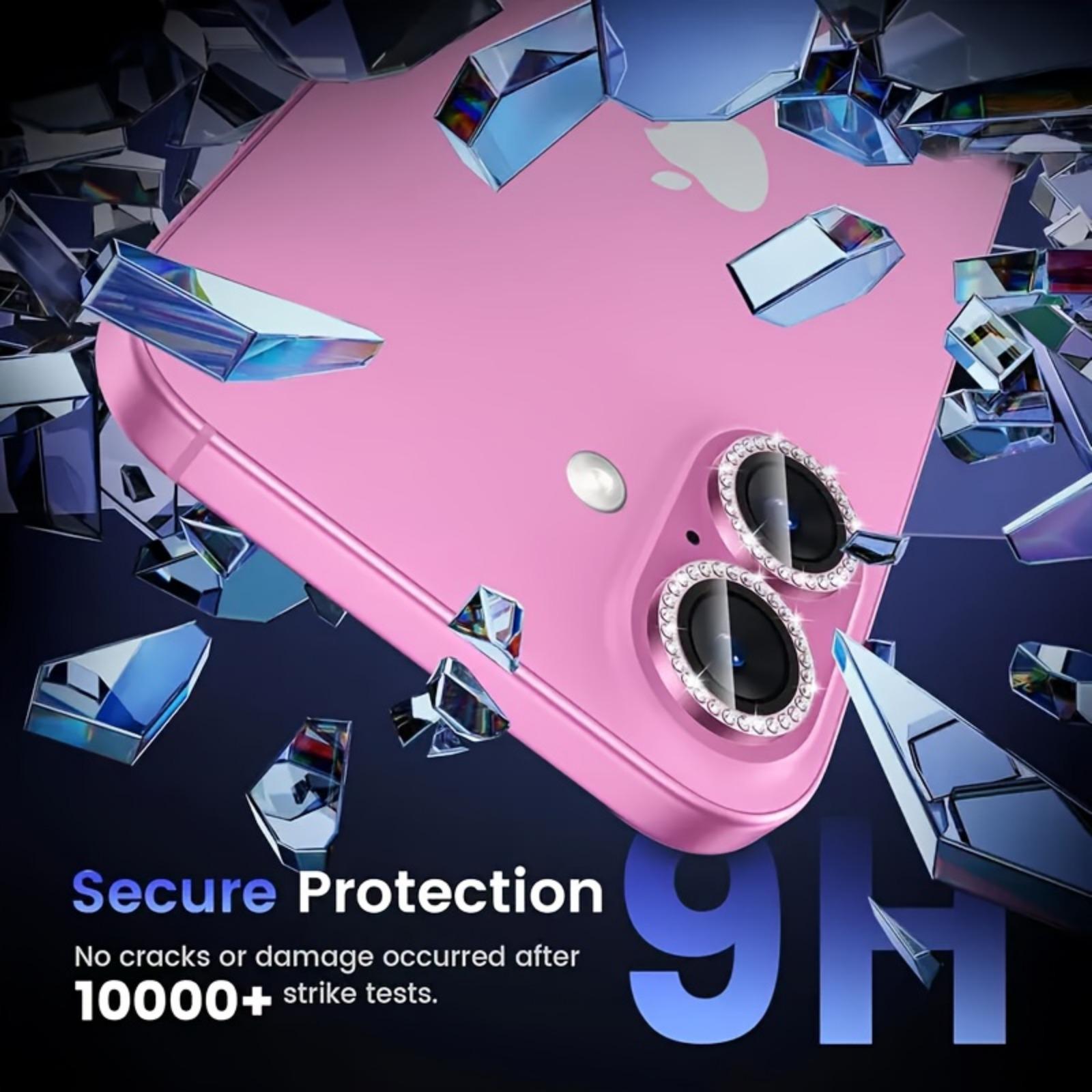 9H Tempered Glass Transparent Smartphone Lens Protector, 1 Set Anti-scratch Phone Lens Protective Film, Phone Accessories Compatible with iPhone 16/16 Plus, Cover