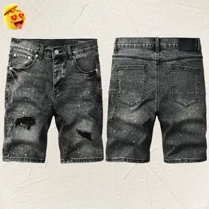 2026 New Fashion  jeans man with distressed hole patches Fashion Repair Low Rise Skinny Denim pants 28-40 size Street jeans, Campus style,holiday style jeans