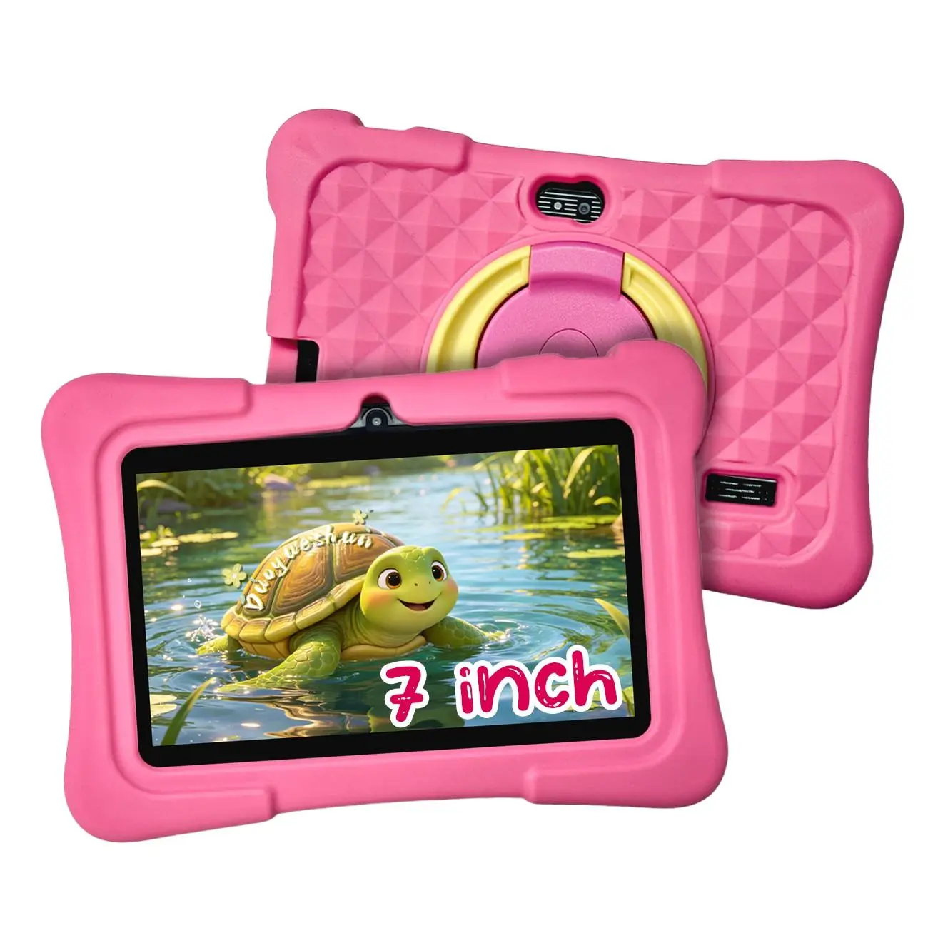 Summer 7-Inch Kids Smart Tablet, WiFi, Shockproof Case, Dual Cameras, 4g+64GB Memory, Learning & Office, Early Education Toy, Gift Idea