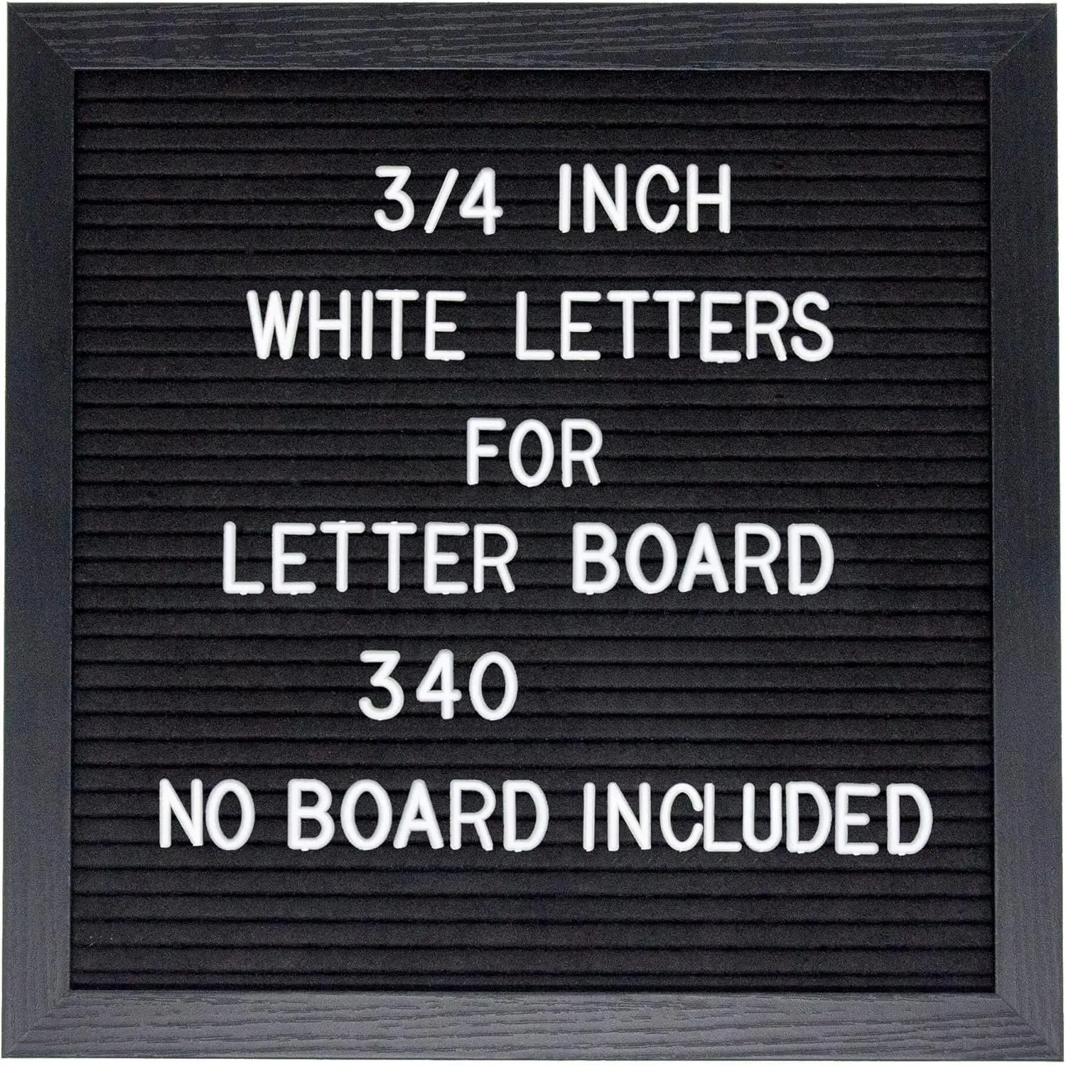 Pre-Cut 3/4 Inch White Letters for Felt Letter Board,340pcs plastic letters includin Characters,Numbers,Symbols& for Messae Board - (No Board Included)