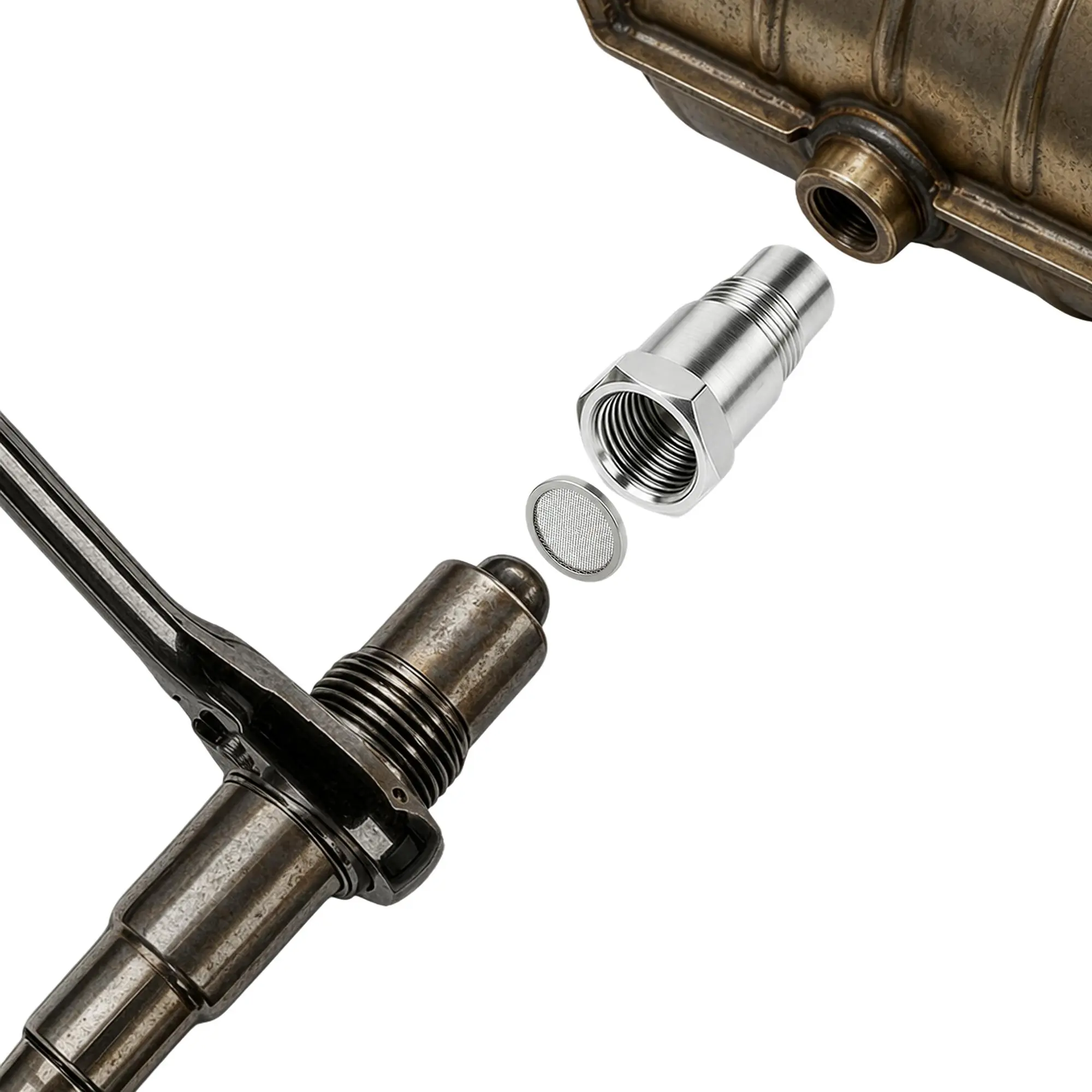 Threaded Stainless Steel Pipe Connector - Plumbing Pipefitting for Industrial Fluid Transfer Hardware Fitting