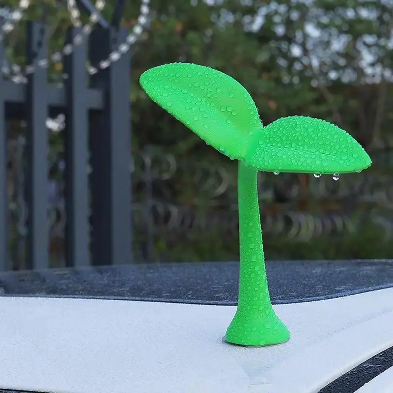 New Car Ornaments 3D Car Roof Stickers Bean Sprout Seedlings Flower Bud Tentacle Ornament Exterior Decorative Accessories