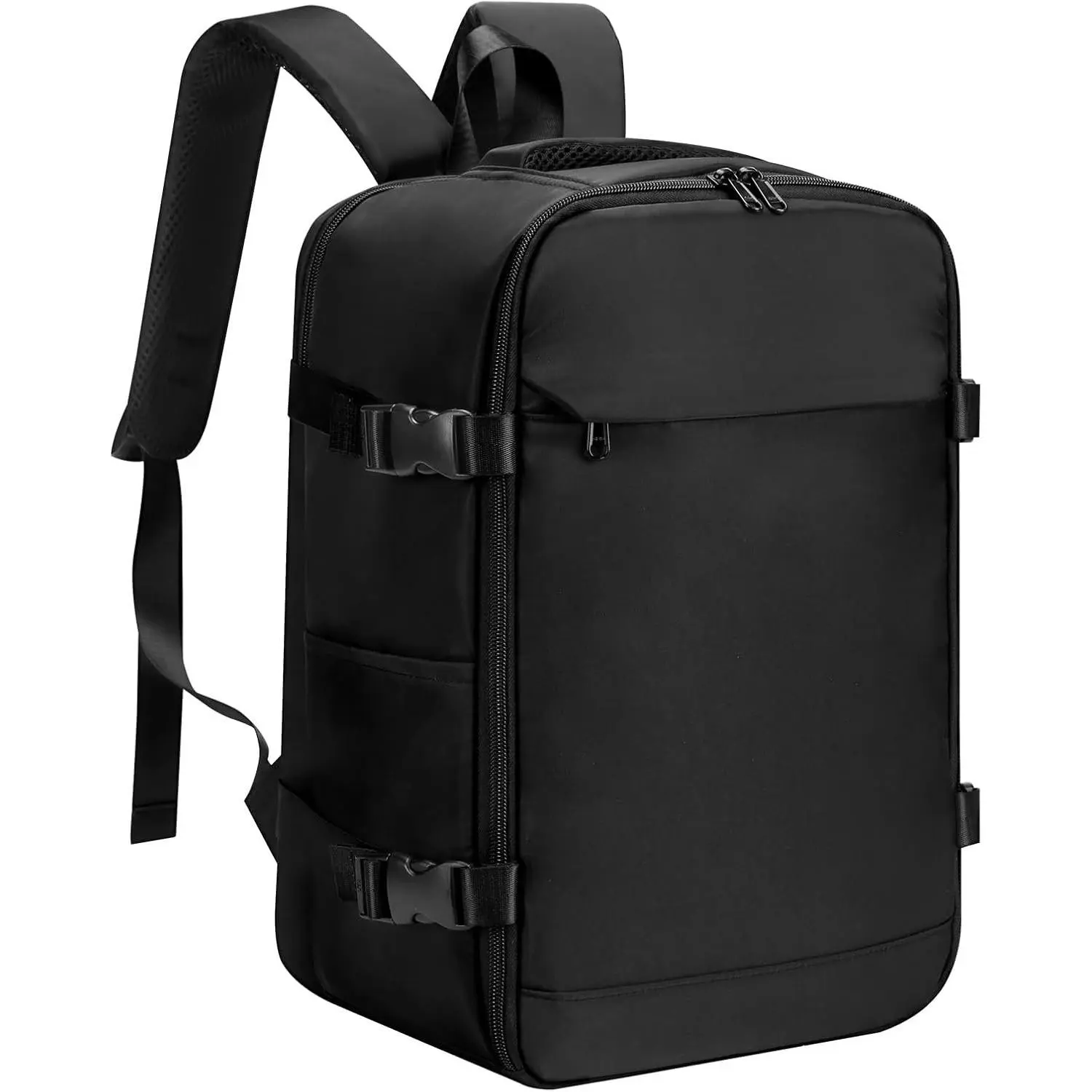 Ryanair Personal Item 40x20x25 Travel Bag, 20L Carry  Backpack TSA Approved Under Seat Water Resistant Cabin Bag for Weekender  Fits 15.6 Inch Laptop, Black