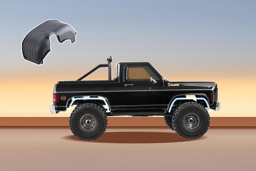 FMS 1/10 RC Crawler FCX10 Chevy K5 Blazer RS RC Car Officially Licensed Car Model RC Pickup Truck Hobby RC Offroad Rock Truck DIG/4WD/FWD 11CH 2.4GHz Remote Control Car for Adults Included (RS does not come with Charger and battery)