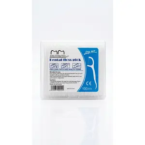 Dental Floss Picks, Orthodontic 2X Smooth Dual-Line Oral Cleaners, 100-Count Travel Box - Safe for Braces, Gentle, Durable