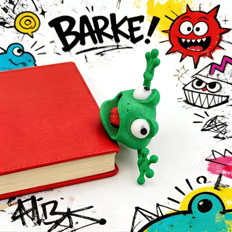 3D Frog-Shaped Bookmark, Cute Cartoon Animal, Creative Reading Page Marker, Durable Plastic, Book Lover Gift, Back to School Supplies, Book Accessories, Book Page Markers