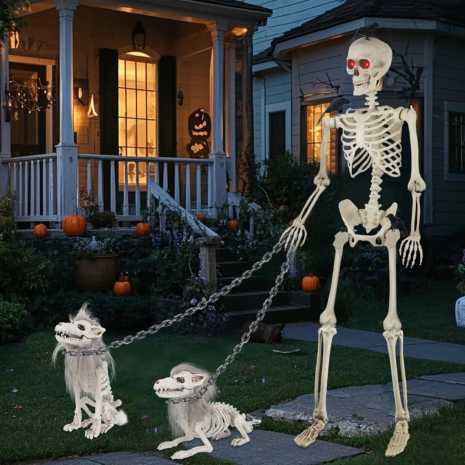 Halloween Plastic Chain, 6 Feet Halloween Prop Fake Chain, Spooky Costume Accessory, Ghost House Decoration, Horror Theme Decorations, Decorations Accessories