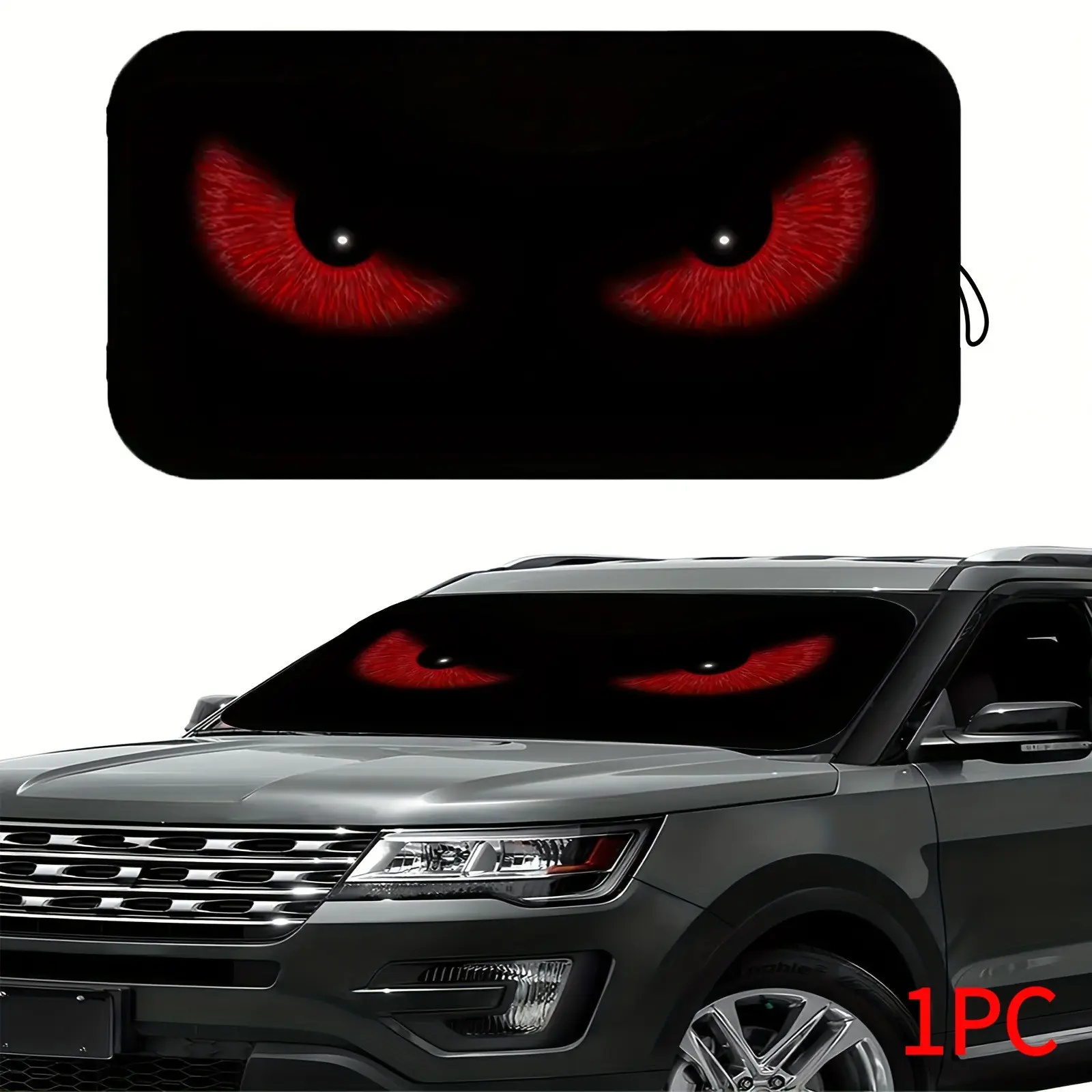 UV Car Sunshade, Foldable Windshield Protector, Sun Shade For Car Windshield, Cool Interior Accessory, Durable Plastic, Fits Cars Suvs Trucks, Beach Driving, Front Windshield Sunshade