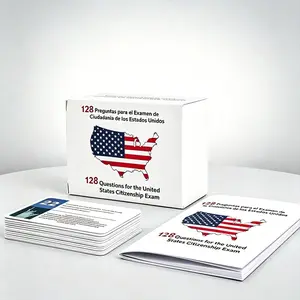 2026 Us Citizenship Test Flashcards, Uscis 128 Q&a Study Guide, Spanish and English, Essential Learning Tool for Naturalization Exam Prep