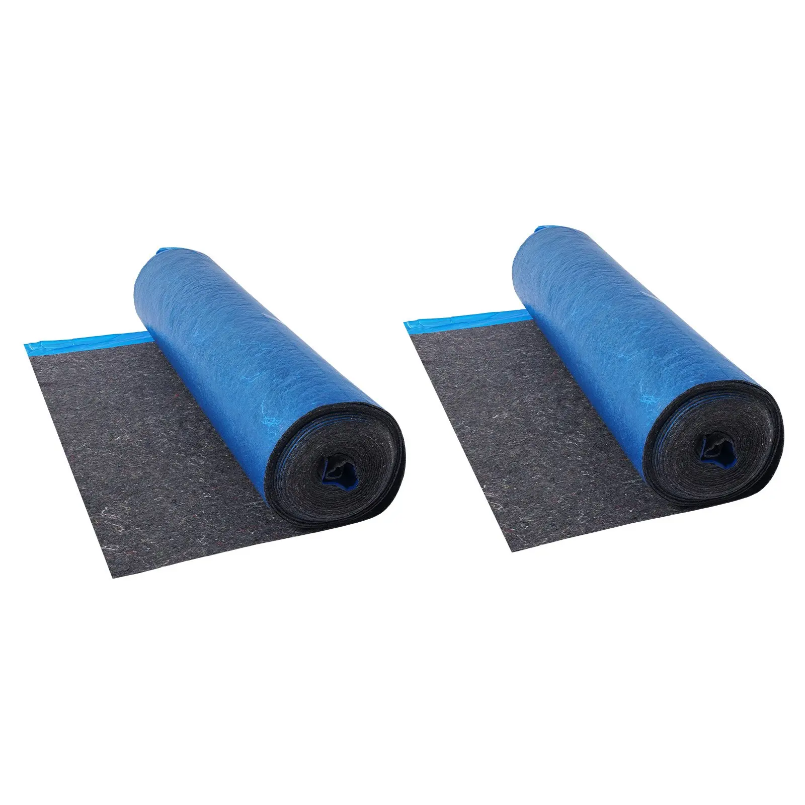 VEVOR Floor Underlayment (2-Roll & 400 sq ft Total), 3mm Laminate Flooring Padding with Attached Waterproof Vapor Barrier, Heavy Duty Fiber+PE Film, Soundproofing for Vinyl & Wood (732.28x39.37x0.12 inches, 47.84 lbs)