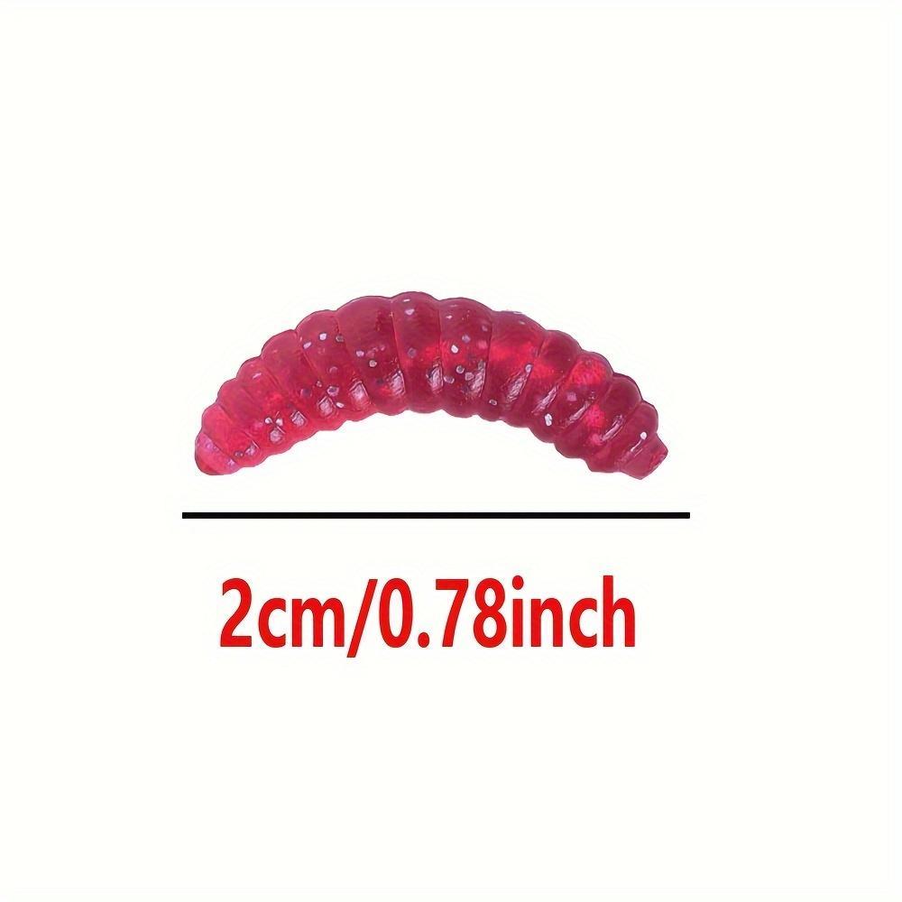 Artificial Maggot Soft Lure Set, 50pcs/set Irresistible Smelly Worms For Fishing, Fishing Accessories For Outdoor Fishing, Fishing Equipment, Fishing Lures Kit