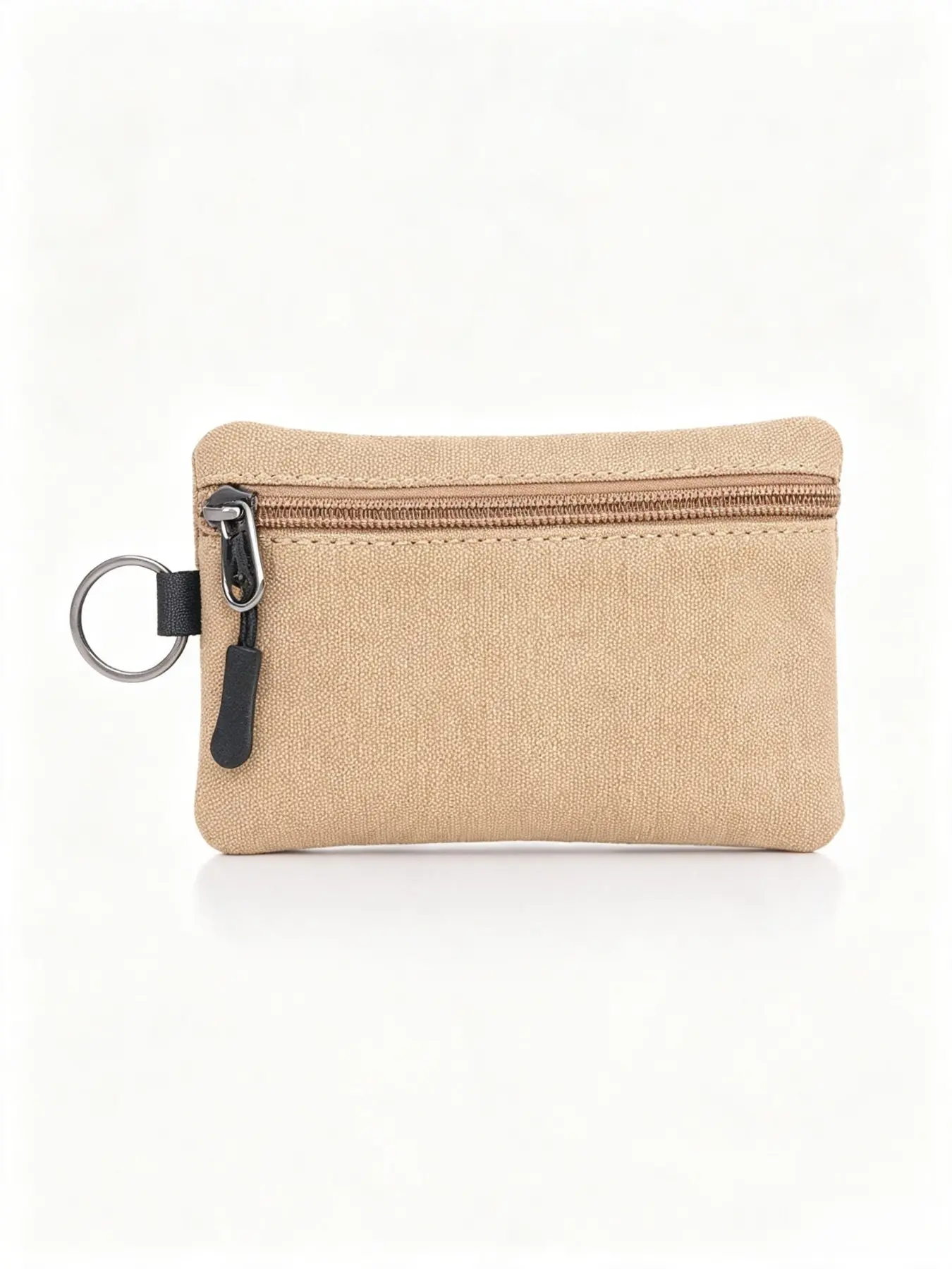 Mini Zipper Pouch with Key Ring, Lightweight Multi-Functional Small Bag, Portable Organizer for Cards, Coins, Bluetooth-compatible Earbuds, Lipstick, Wet Wipes