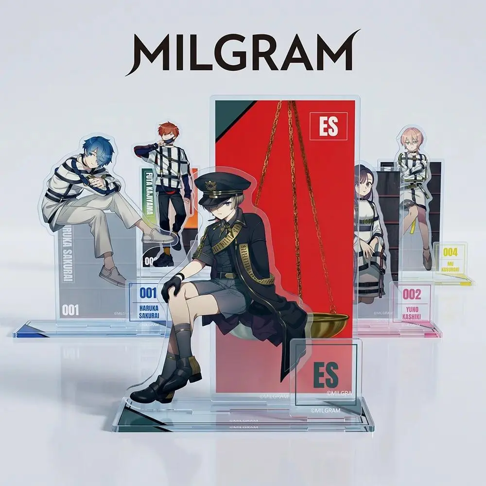 MILGRAM Haruka Shidou Futa Mikoto 15CM Double sided HD Printing Anime Acrylic Stand keychain Cosplay Desk Decor Collect gifts