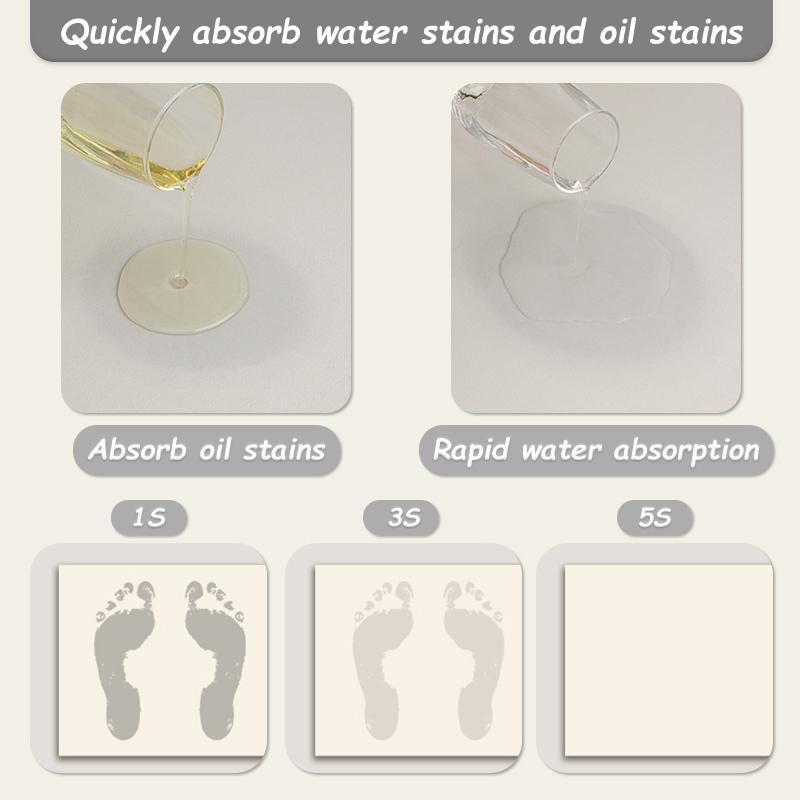 Diatomite Kitchen Mat, L-shaped Non-slip Kitchen Rug, Oil & Water Absorbent Kitchen Floor Mat, Suitable for Home & Kitchen Floor, Kitchen Area Rug, Kitchen Runner Rug