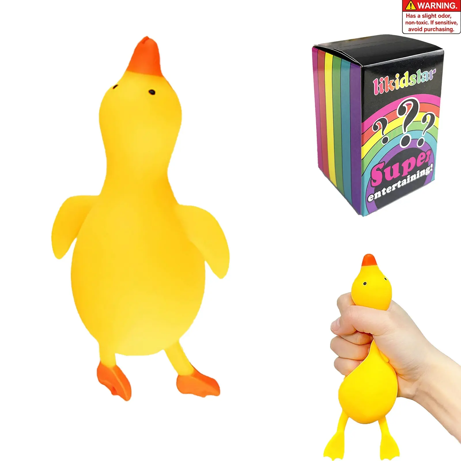 Duck Squishy, Cute Large Ducks Stress Ball Soft Squishys Slow Rising Stress Ball Fun Decompression Ducks Squishies Gift for Anxiety Stress Party Favors