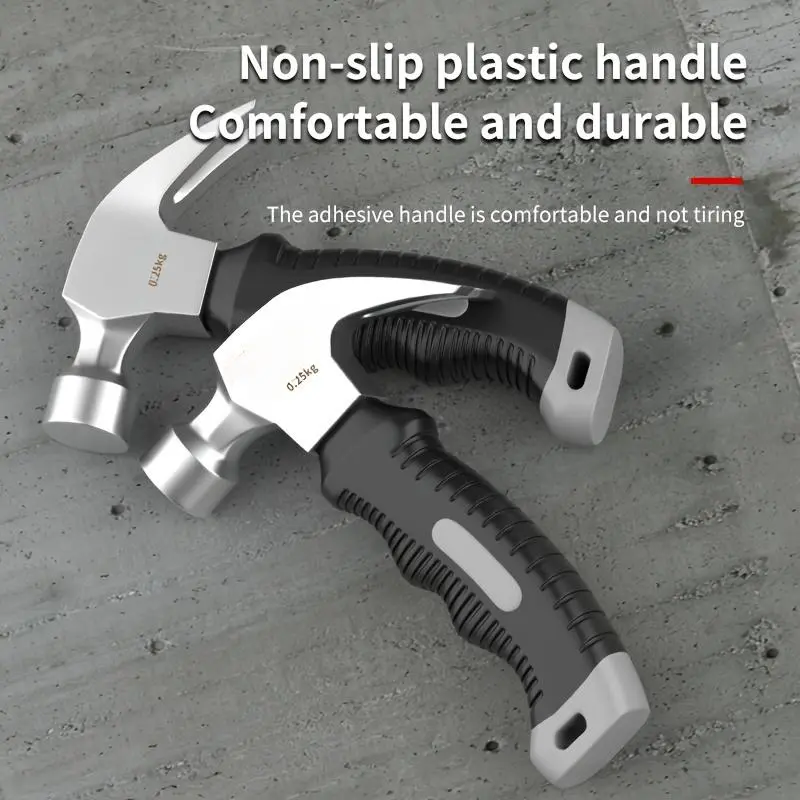 Oudisi Mini Paw Hammer - Non-Slip, Shock-Absorbing, Durable High Carbon Steel Metal Hammer, Suitable for Woodworking, Camping