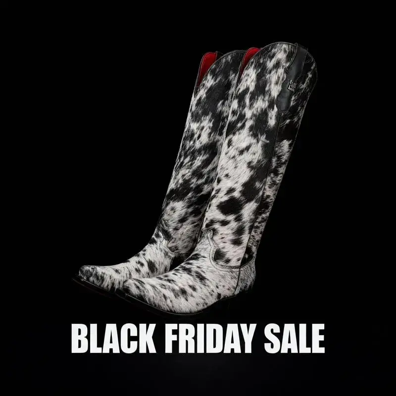 2025 new leopard print imitation horsehair knight boots western cowboy boots 3311