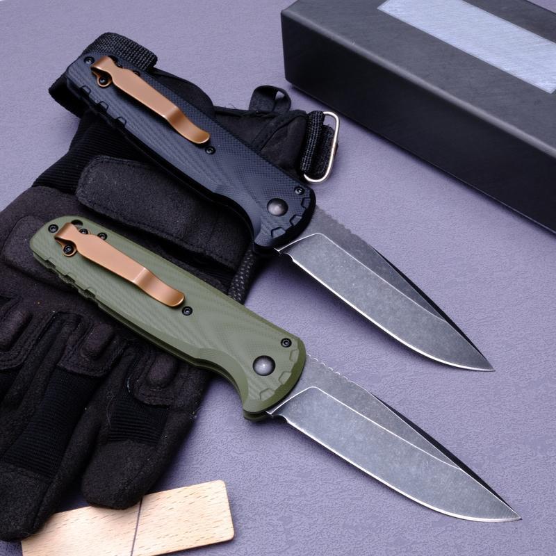 Folding knife, G10 handle, outdoor camping, driving, fishing EDC tool, anti-corrosion blade, best men's gift.