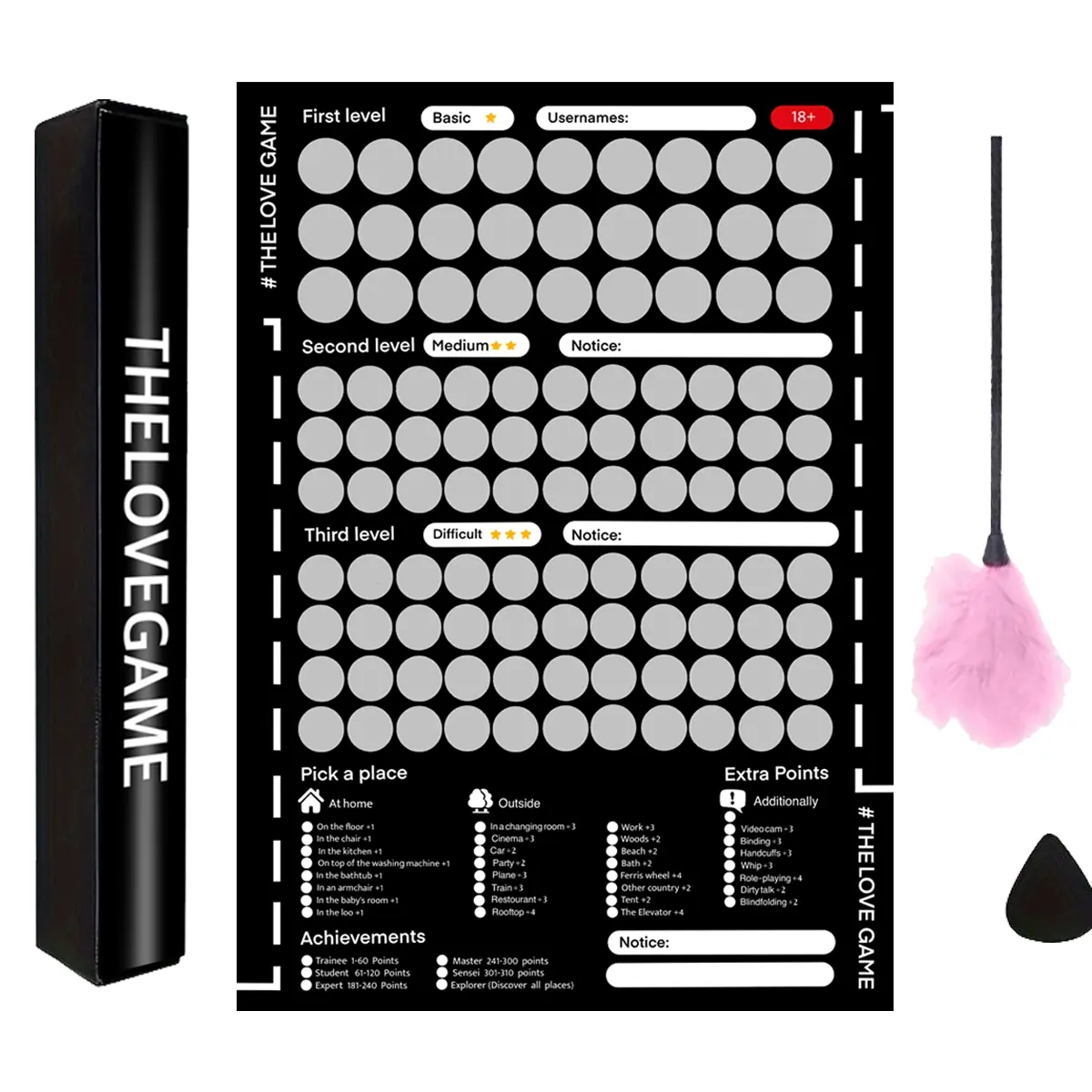 Adult Couple Dating Game Set, 104 Fun Scratch-Off Cards, Romantic Challenge Poster, Enhance Relationship, Perfect Gift for Couples