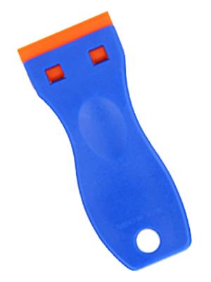 4 Pcs Plastic Razor Blade Scraper and 100 Pcs Blades, Remove Label Decal Tool， Forwithout Scratches Plastic Razor Blade Scraper, Adhesive Remover for Stickers, Gaskets and Paints on Window Car Glass