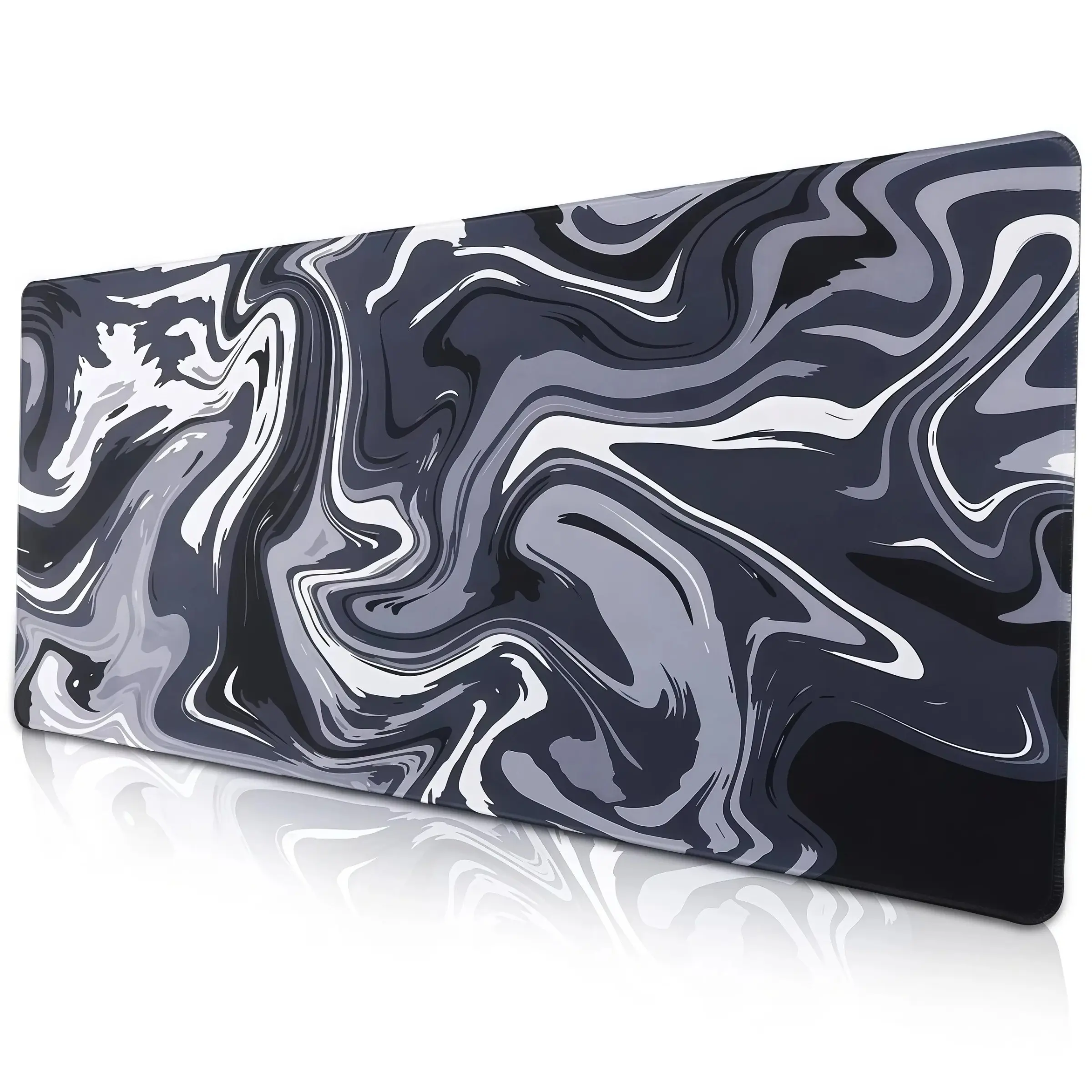 Large Gaming Mouse Pad - Extended Mouse Pad, 31.5x11.81in, Durable Non-Slip Rubber Base, Waterproof, Stitched Edges, Ideal for Esports, Office, Home Use