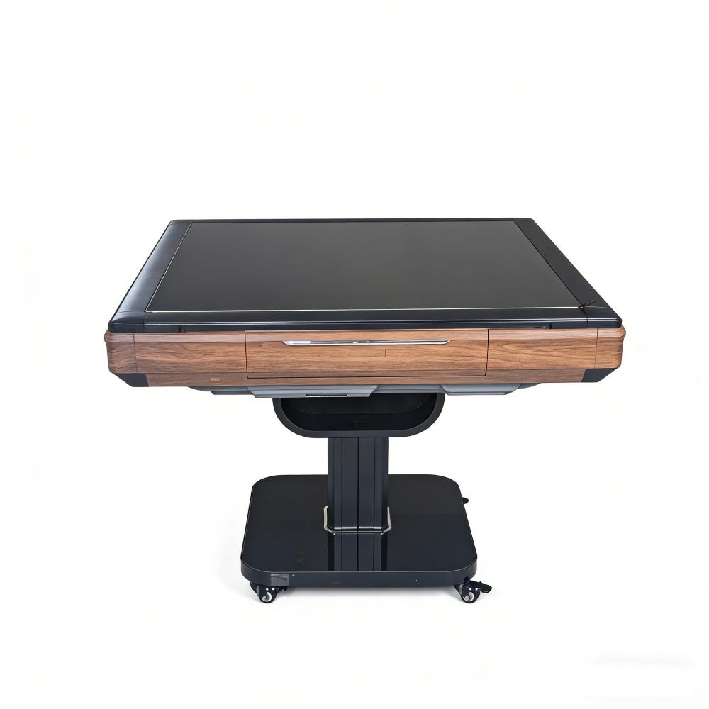 Foldable Ultra-Thin Automatic Mahjong Table with Wheels - Chinese,  American Style 42mm Numbered Tiles (with Hard Table Cover)