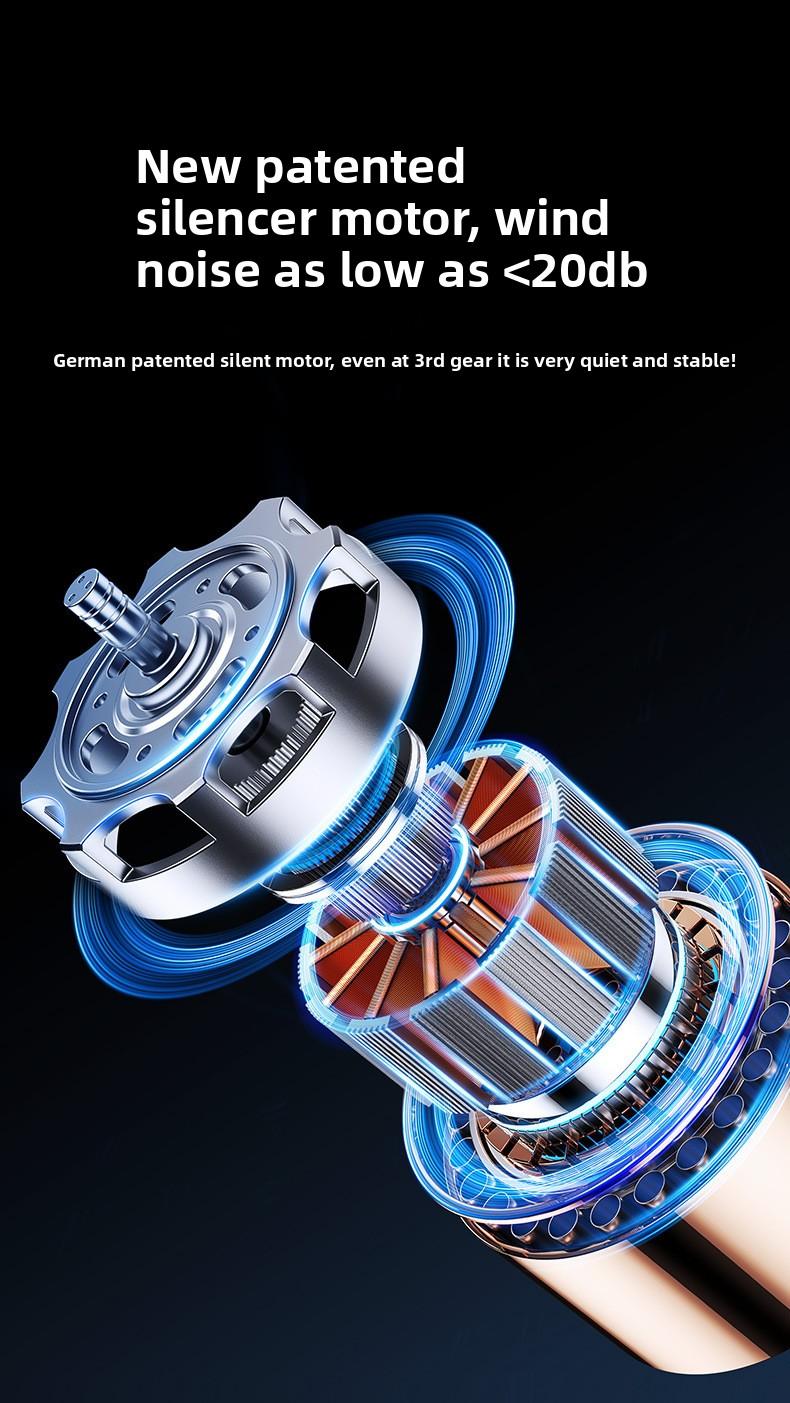 New Neck-Hanging Bladeless Fan USB Rechargeable Office Lazy Person Portable Silent Mini Fan