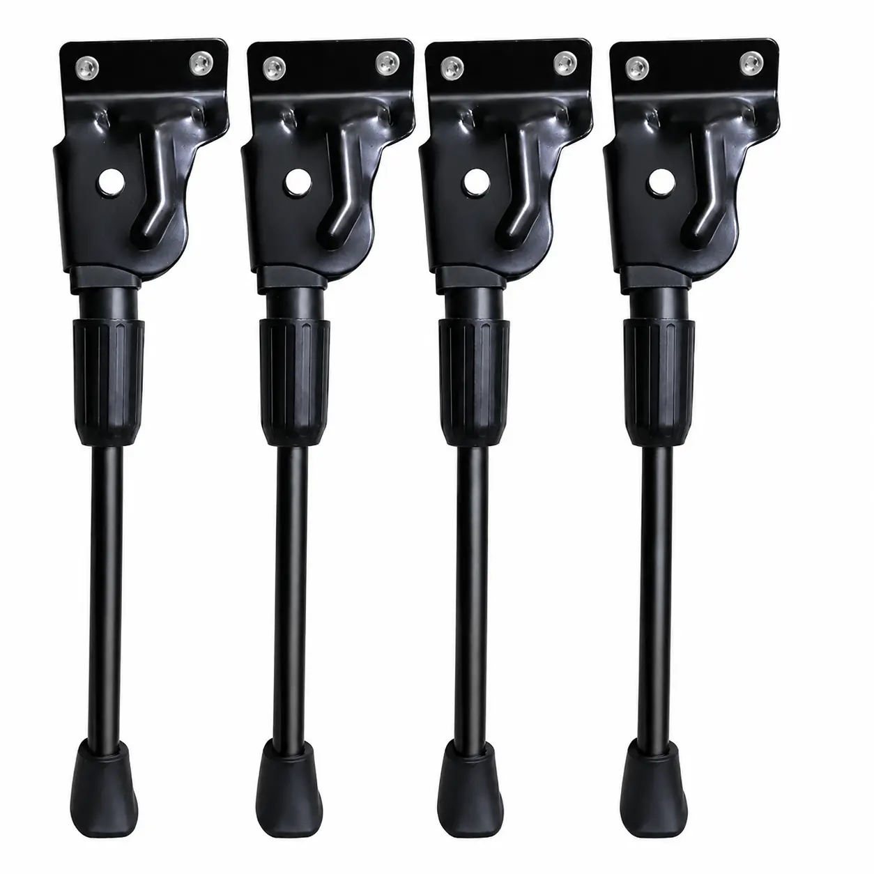 Heavy-Duty Dual-Mount Mountain Bike Kickstand, Corrosion-Resistant Steel Construction, Non-Slip Footpad, Adjustable for 20-in to 27.5-in Wheels, Adult & Kids’ Bikes, Stable Parking Cycling Ebike Accessory