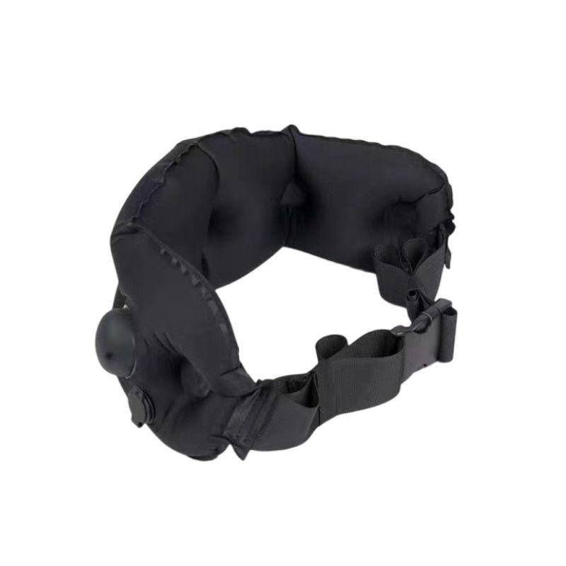 TPU Inflatable Lumbar Neck Pillow Portable Foldable Press Type for Travel Office Car