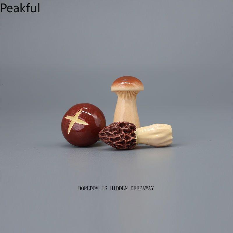 8pcs Cute Mushroom Desk Decor – Japanese-style Workstation Ornaments, Small Healing Mushrooms for Office, Home, or Study, Perfect for Creating a Cozy & Positive Vibe at Work