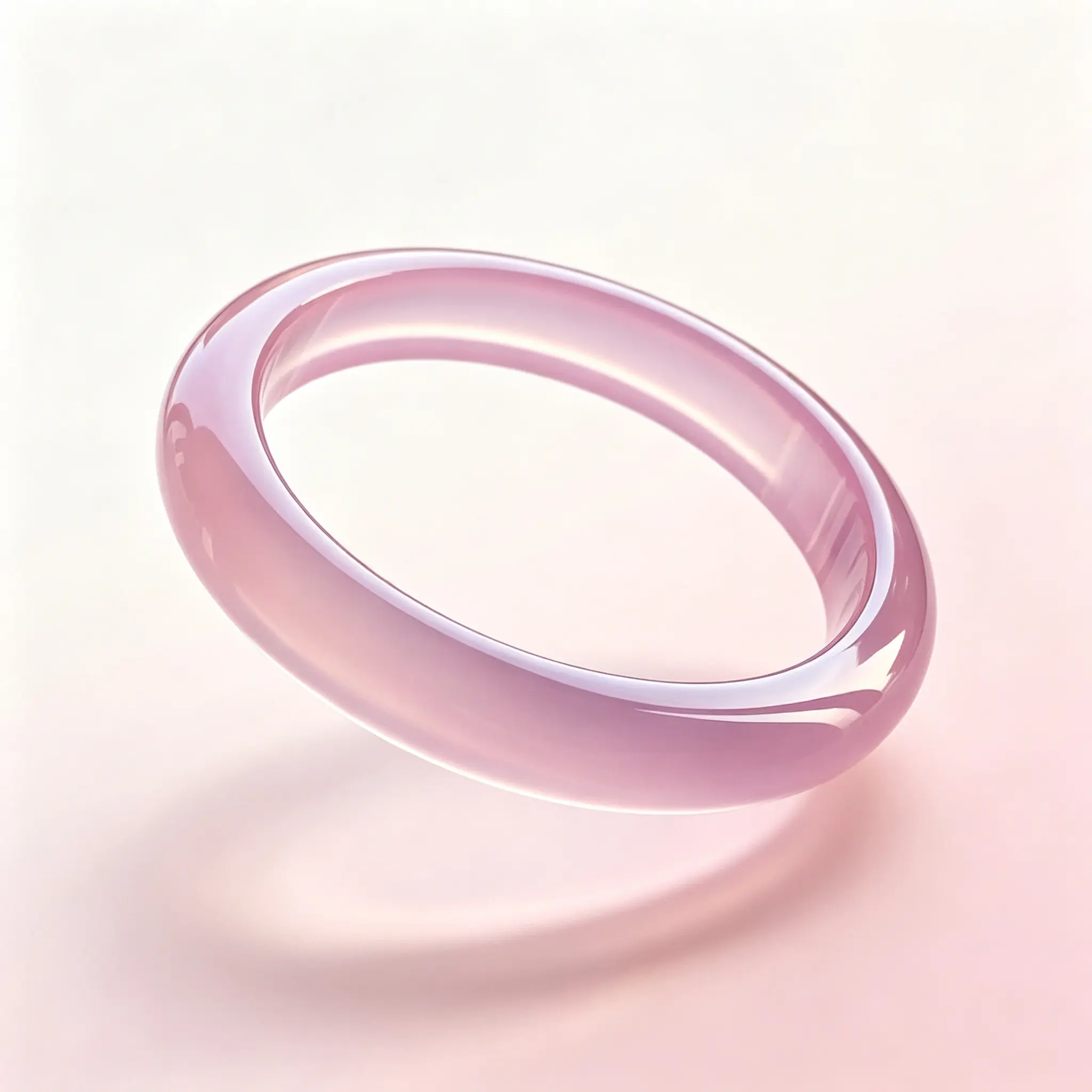 Women's Sakura Pink High-Ice Translucent Chalcedony Wide Bangle, Fashion Costume Jewelry Gift healing stone