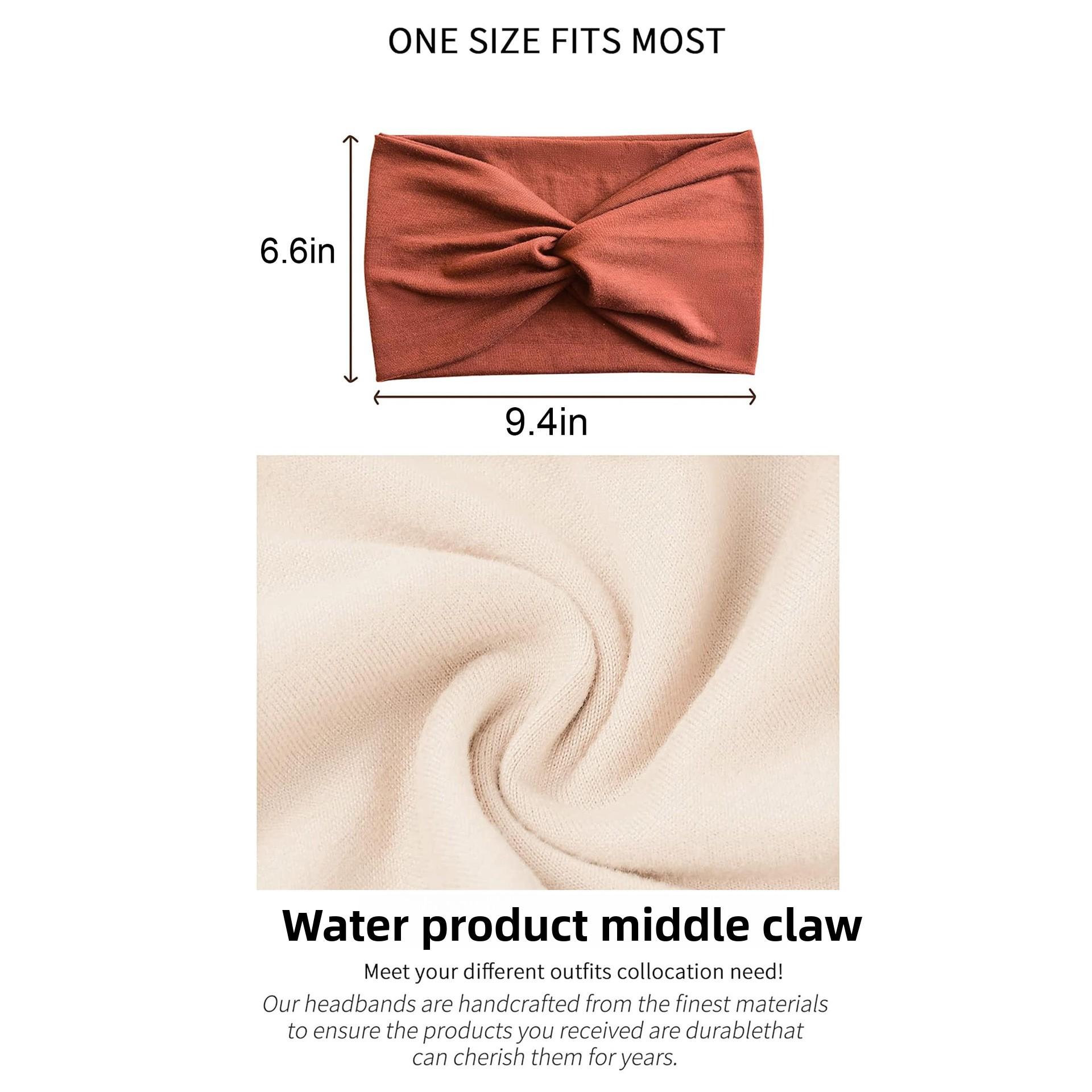 Women's wide sports headband - sweat-absorbent, face wash headband, retro chic hair tie - wholesale