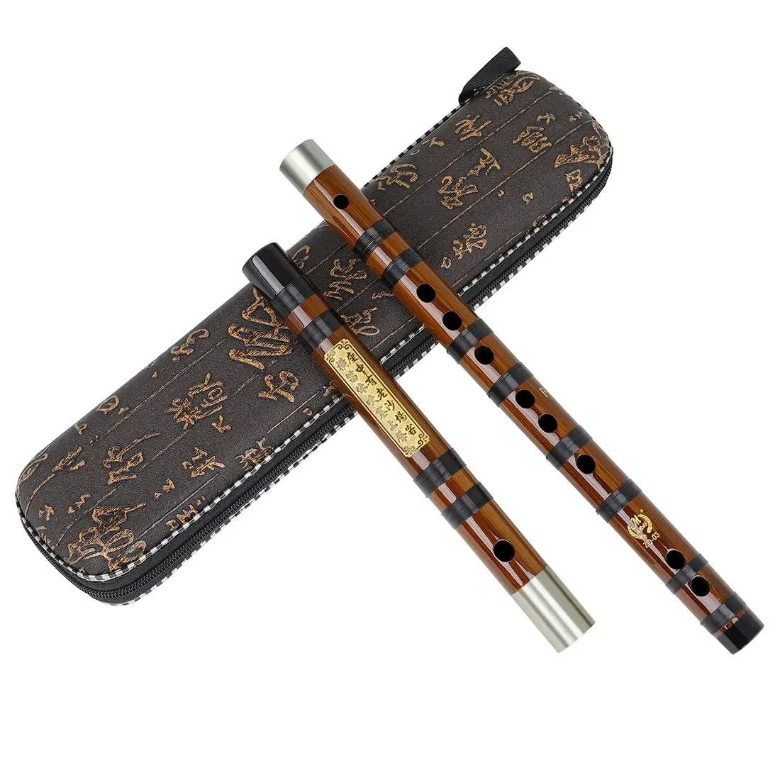 Elegant Bamboo Flute with Fabric Case, C/d/e/f/g Tuning, Durable for Beginners, Perfect Gift, Ideal for Quiet Moments, Unique Instrument