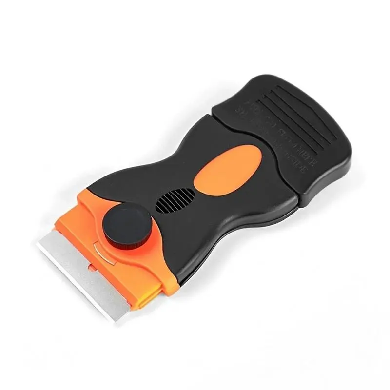 Scratch-Free Scraper Tool with Metal and Plastic Blades, Ideal for Window Tint Removal, Car Glass, Oven, Stovetop and Range Cleaning