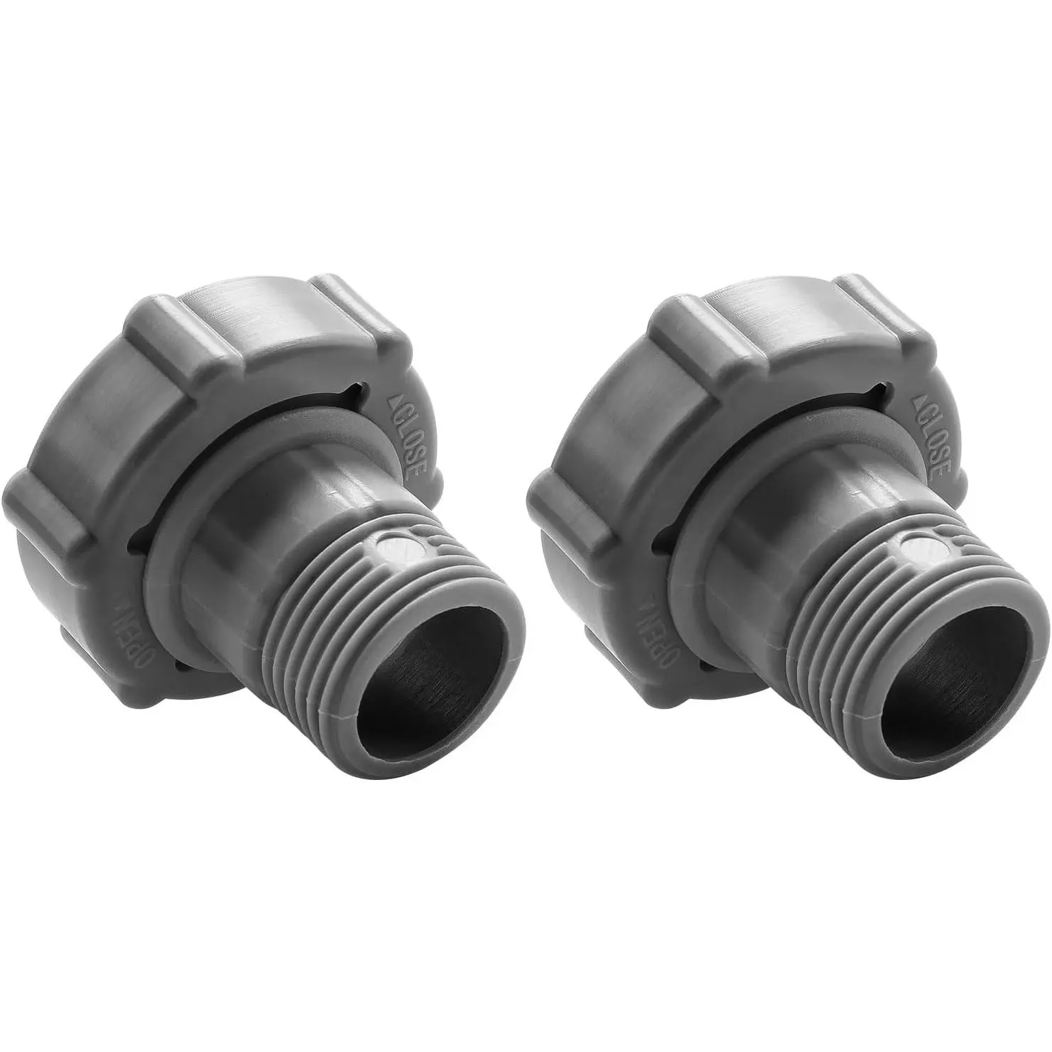 Pool Drain Fitting Connect Hose Adapter for Cole Pools, 1.5 in. ID, Connects to Bottom of Pool, 1.0 in. OD, 3/4 in. Female Threads Connect to The Garden Pipe Drain Fitting Connects,1 Pcs