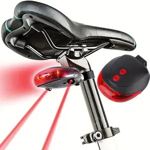 Parallel Line Bicycle Tail Light LED Waterproof, Multiple Flash Modes, Ensures Night Riding Safety, Durable Design for Outdoor Use