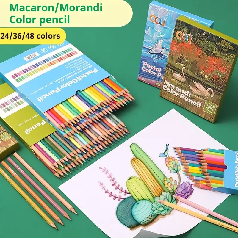Macaron Morandi Colored Pencils, Vibrant Colors for Artistic Expression, Ideal for Sketching & Drawing, Perfect Gift for Artists