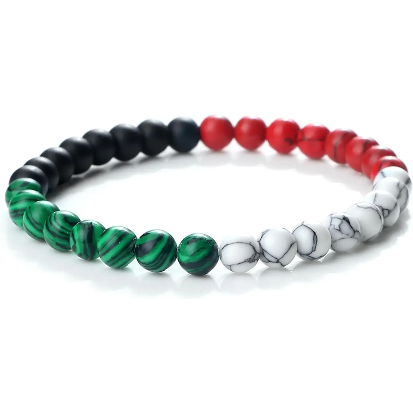 Palestinian Beaded Strand Bracelet - Free Palestine Beaded Bracelet for Men and Women, Support Palestinian Accessories