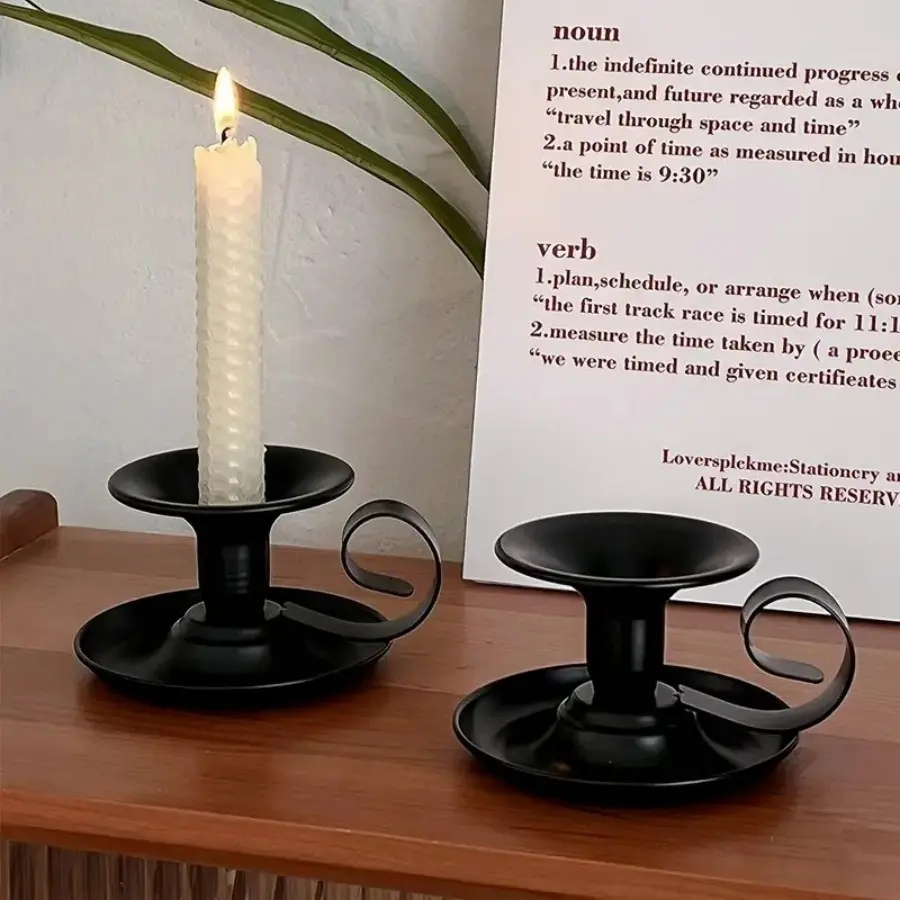 Elegant Metal Candle Holder, Vintage Tea Cup Design, Lightweight Polished Surface, Perfect for Romantic Home Decor, Festive Occasions