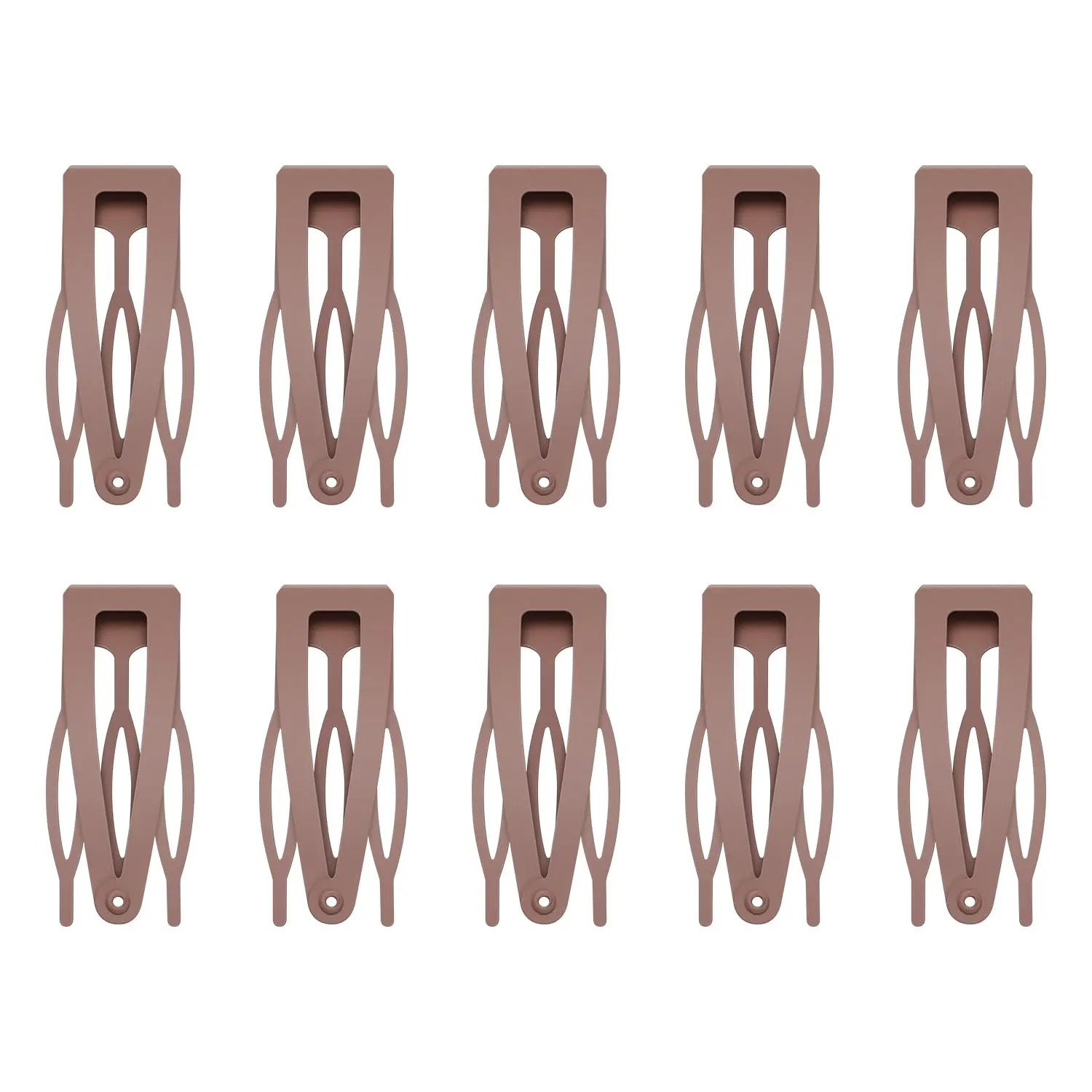 10 count Double Grip Hair Clips, Metal Snap Hair Clips Hair Barrettes