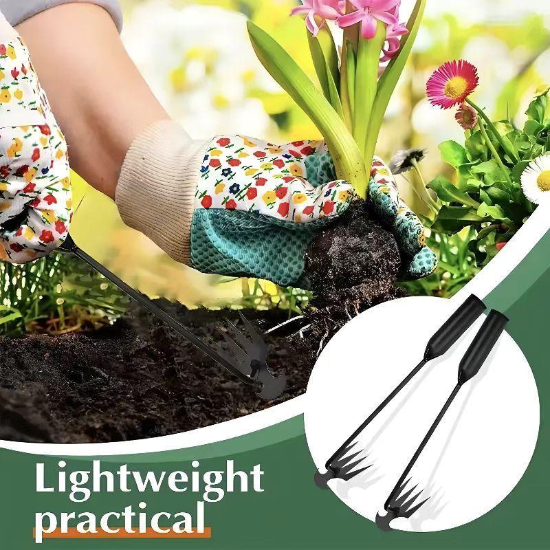 Multi-Function Weeding Tool - A new, durable gardening tool, this portable weeder pulls weeds out by the roots. Ideal for loosening soil, weeding, vegetable gardening, and aerating soil-the perfect choice for all your gardening needs.