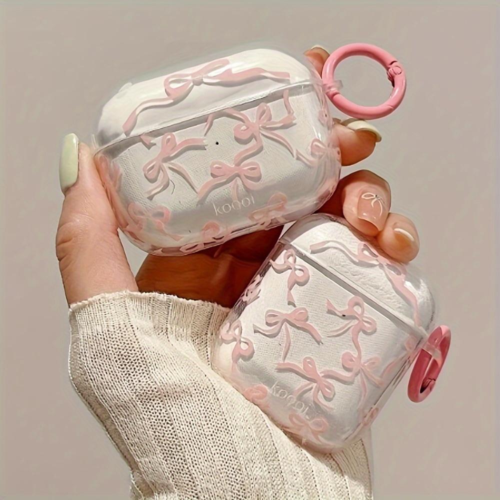 Pink Bow-Shaped Protective Case for Apple for airpods, Designed to Prevent Scratches And Impacts
