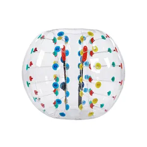 VEVOR Inflatable Bumper Balls 1-Pack, 5FT/1.5M Body Sumo Zorb Ball, 0.8mm Thick PVC Human Hamster Bubble Knocker for Outdoor Sports Team Gaming Play, Bopper Toy for Garden Yard Park, Multicolor